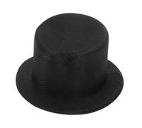 CVUTOVO Miniature Top Hat for Dolls DIY Snowman Hats Black Cloth for Crafts Lightweight Accessory for Doll Decoration for Handicraft Projects and Creative Fun