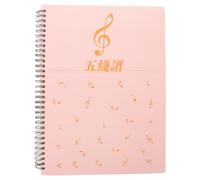 CVUTOVO Music Notebook: 80 Sheets Music Practice Composition Notebook - A4 Size Blank Staff Paper Notepad for Piano Guitar and Lessons