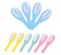 CVUTOVO Newborn Brush and Infant Hairbrush Set for Babies Comfortable Soft Bristle Scalp Massage Comb Household Baby Hair Care Accessories 10pcs