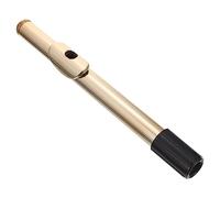 CVUTOVO Nickel Plated Brass Flute Headjoint, Smooth Surface Plastic Flute Part for Intermediate Professional Players, Wind Instrument Replacement for Tone Easy Play