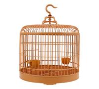CVUTOVO Parrot Birdcage Decoration Hanging Cage Reusable and Sturdy Plastic Round-shaped Stylish Elegant Hanging Bird Cage for Small Pets and Birds Suitable for Pet Owners