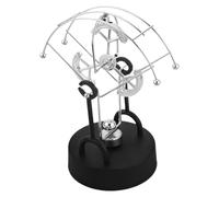 CVUTOVO Perpetual Motion Machine Desktop with Triangular Earth Design, Physics Executive Desk Ornament, Office Table Kinetic Motion Model for Adults