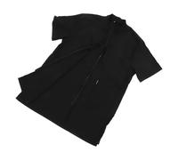 CVUTOVO Pet Grooming Apron Pet Cosmetologist Clothes for Home Outdoor Use Black Xxl Durable Material Comfortable Practical Uniform for Grooming Nail Cutting