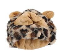 CVUTOVO PET Lion Head Costume Hat for Dogs and Cats Plush Halloween Party Accessory Ears Fun PET Cosplay Headgear