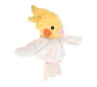 CVUTOVO Plush Parrot Hand Puppet Realistic Bird Stuffed Animal for Ventriloquism Teaching and Creative Play for Imaginative Scenarios and Language Skill Development