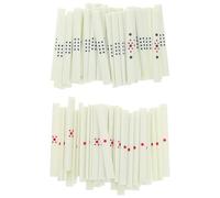 CVUTOVO Portable Mahjong Scoring Sticks Set 88 Pieces with Dice for Chinese Mahjong Game Accessories Family Gatherings Social Entertainment
