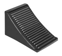 CVUTOVO Portable Rubber Wheel Chock Tire Stopper with Grooved Anti-slip Surface Car and Caravan Wheel Block for Motorcycle Trailer Heavy-duty Tyre Support Pad Preventing Vehicle Movement