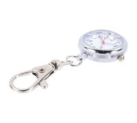 CVUTOVO Quartz Keychain Pocket Watch 6.5 cm Luminous Dial with Buckle for Doctors and Nurses in Hospitals