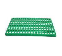 CVUTOVO Rabbit Cage Mat with Ventilated Design for Clean and Spacious Rabbit Living Plastic Pet Cage Feet Pad to Green