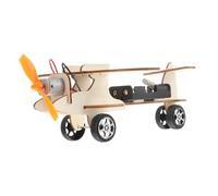 CVUTOVO Radio Controlled Wooden Plane Model Diy Kit for Boys and Girls Aeroplane Activities Educational Toy Sturdy Material