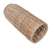 CVUTOVO Rattan Umbrella Stand and Walking Stick Holder Large Capacity Woven Storage Basket for Entryway Natural Wicker Design for Home and Office