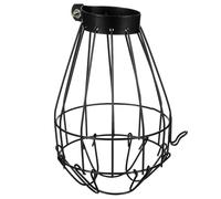 CVUTOVO Reptile Heat Lamp Shade with Anti-scald Black Painted Iron Mesh Insulation Lamp Cover for Pet Box Protective Reptile Light Guard