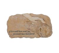 CVUTOVO Resin Pet Memorial Stone Garden Statue Tribute Ornament for Dogs and Cats Healing Remembrance Decoration for Indoor Outdoor Display