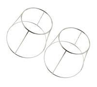 CVUTOVO Restaurant Seafood Plate Rack Stainless Steel Double-Layer 2Pcs Simple Structure Food Holder for Kitchen and Seafood Display