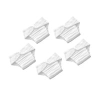 CVUTOVO Reusable Cotton Nappy Insert Pads for Babies 9-15 Months, Absorbent Washable Diaper Liners White Size L, Breathable Booster Pads for Toddler Swim Diapers 5pcs