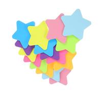 CVUTOVO Self Stick Notes Paper Pads 16pcs Colourful Star Shaped