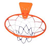 CVUTOVO Silent Wall Mounted Basketball Hoop for Indoor Use No Drilling Required Sturdy Plastic Hook with Net Large for Adults Quiet Fun Basketball Game Accessory
