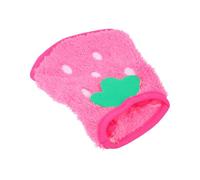 CVUTOVO Small Dog Clothes Guinea Pig Costume Winter Warm Fleece Rabbit Hoodie Vest Pink Strawberry 2s with Trim for Tiny Pets