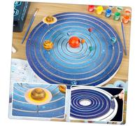 CVUTOVO Solar System Planet Models DIY Painting for Creative Puzzle with Safe Plastic Planets Educational Space Craft Kit for Boys and Fun Family Art Activity