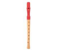 CVUTOVO Soprano Recorder for School Music, 8 Hole Wooden Recorder Instrument for Beginner Kids, English Finger Style Flute, Educational Wind Instrument