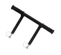 CVUTOVO Stainless Steel Handle Reducing Strain for Extension Bar and Stylish Black Plastic Comfortable Grip with Baby Stroller and Carriage for Shopping and Other Activities