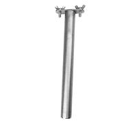 CVUTOVO Stainless Steel Parrot Claw Grinding Stick Nail Trim Perch Cage Accessory for Cockatiels Parakeets Lovebirds Conures Small Birds Playground