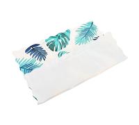 CVUTOVO Summer Cooling Gel Ice Pad Seat Cushion with White Leaf Pattern, Breathable Cooling Seat Mat for Chairs and Wheelchairs, Lightweight Summer Ice Pad for Hot Weather Use