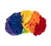 CVUTOVO Third Generation Upgraded Rainbow Color Snuffle Mat Dog Sniff Toy Slow Feeder Puppy Foraging Toy Food Hunting Interactive Puzzle for Pets