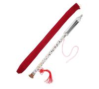 CVUTOVO Traditional Chinese Bawu Flute in G Tuning Detachable Vertical Blowing Instrument Elegant Design Distinctive Sound for Musicians Beginners Versatile for Various Musical Styles