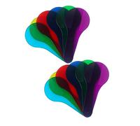 CVUTOVO Translucent Color Filter Boards Set for Boys and Girls 2 Packs of Educational Optics Physics Learning Tools Multi-Colored Paddles for Science Experiments and Art Activities
