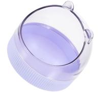 CVUTOVO Transparent Acrylic Hamster Feeding Bowl for Cage Small Pets Smooth Surface Water and Food Dish Compact for Guinea Pigs and Rats Practical and Safe Hamster Supply