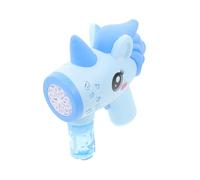 CVUTOVO Unicorn Bubble Machine Electric Bubble Blower Lightweight Cartoon Design for Outdoor Indoor Play Reusable Blue