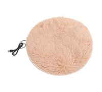 CVUTOVO USB Heated Pet Mat for Cats and Small Dogs, Waterproof Electric Heating Pad with Anti-bite Design, Light Camel Color, Suitable for Indoor Use and USB Power Supply