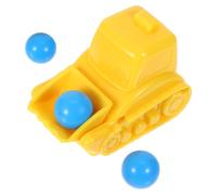 CVUTOVO Vehicle Play Set Maze Race Track Educational Learning Toys, Plastic Yellow Vehicle with 3 Balls, Stem Logic Road Builder Toy for Kids Family Interactive Game