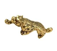 CVUTOVO Vintage Brass Tiger Decorations Small Keychain Charm with Delicate Animal Shape Charm for Office and Gift Use, Featuring Safe and Reliable Material and Not Easy to Wear and Age