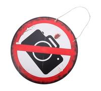 CVUTOVO Vintage No Photographing Wall Sign with Prohibited Photo Symbol and High Definition Printing, Rustic Wooden No-photo Warning Sign for Indoor and Outdoor Use, Jazz Club Or Home