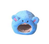 CVUTOVO Warm Plush Hanging Nest Bed for Hamster and Small Pets, Multi-purpose Blue Pet Bed with Lovely Colour Design, Suitable for Hanging on Chair or Anywhere You