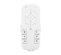 CVUTOVO White Ceiling Fan Remote Control with Dimmable Lighting and Noise-reducing Mechanism Wireless Fan Speed Remote for Bedroom and Living Room
