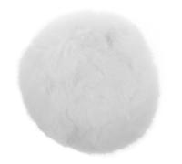 CVUTOVO White Fluffy Microphone Windscreen Cover for Lapel Lavalier Mics Lightweight Portable Mic Shield with Detachable Washable Design for Studio Broadcasting Ktv Soundproofing