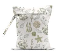 CVYW Wet Dry Bag Wet Bag for Swimsuit Dirty Yoga Gym Clothes Diaper Camping Beach Poor Travel Summer Essential Vacation Holiday Summer Boho Seashell