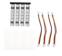 CVZJ 4Pcs LED Strips Lights for Drones 2812 Programmable Arm Light FPVs Quadcopter Lighting Accessories Set
