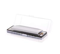 CVZJ Blues Harmonica 10 Holes for Key of C Musical Instrument Stainless Steel with fo