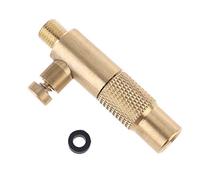 CVZJ Brass Car Tire Inflator Standard Fine Thread Vehicle Air Compressor Connector with Deflation Function Screw-in Type