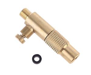 CVZJ Brass Car Tire Inflator Standard Fine Thread Vehicle Air Compressor Connector with Deflation Function Screw-in Type
