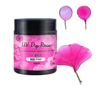 CVZJ DIP Resin for Wire Flower Petals Liquid Ultraviolets Curing Crystal Jewelry Making for Beginners
