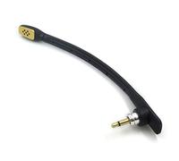 CVZJ Replacement Game Microphone 18cm 7.09 inchesLong for A40 Gaming Headsets Gaming Headphones Plug-in Repair Parts Black ABS