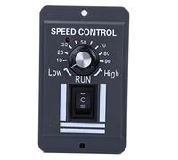 CW/CCW Adjustable Speed Controller with Switch, DC Motor Governor for Industrial Use, DC12V - 60V 10A Motor Speed Regulator, Compact Design for in DC Fan and Mot