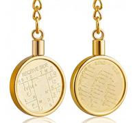 CW Morse Code Commemorative Chips, 1 PCS Morse Code Chip Explore The Learn in Entertainment of Encryption Language and Games Pocket Token Chips (Round with Keychain)