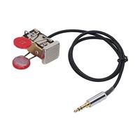 CW Morse Code Key,Morse Code Keyer Automatic Morse CW Key Brass Resin Mini Portable Morse Telegraph Key for Industry,Radio Enthusiasts, Camping