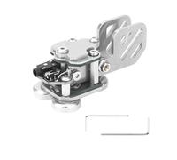 CW Morse Key Stainless Steel Double Paddle Key Portable Telegraph Key Magnetic Base